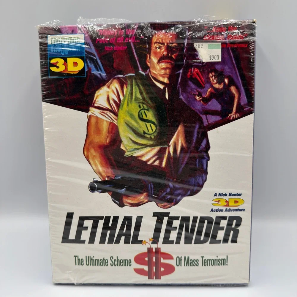 Lethal Tender 3D PC Game MS-DOS 1993 Froggman Software Big Box New Sealed